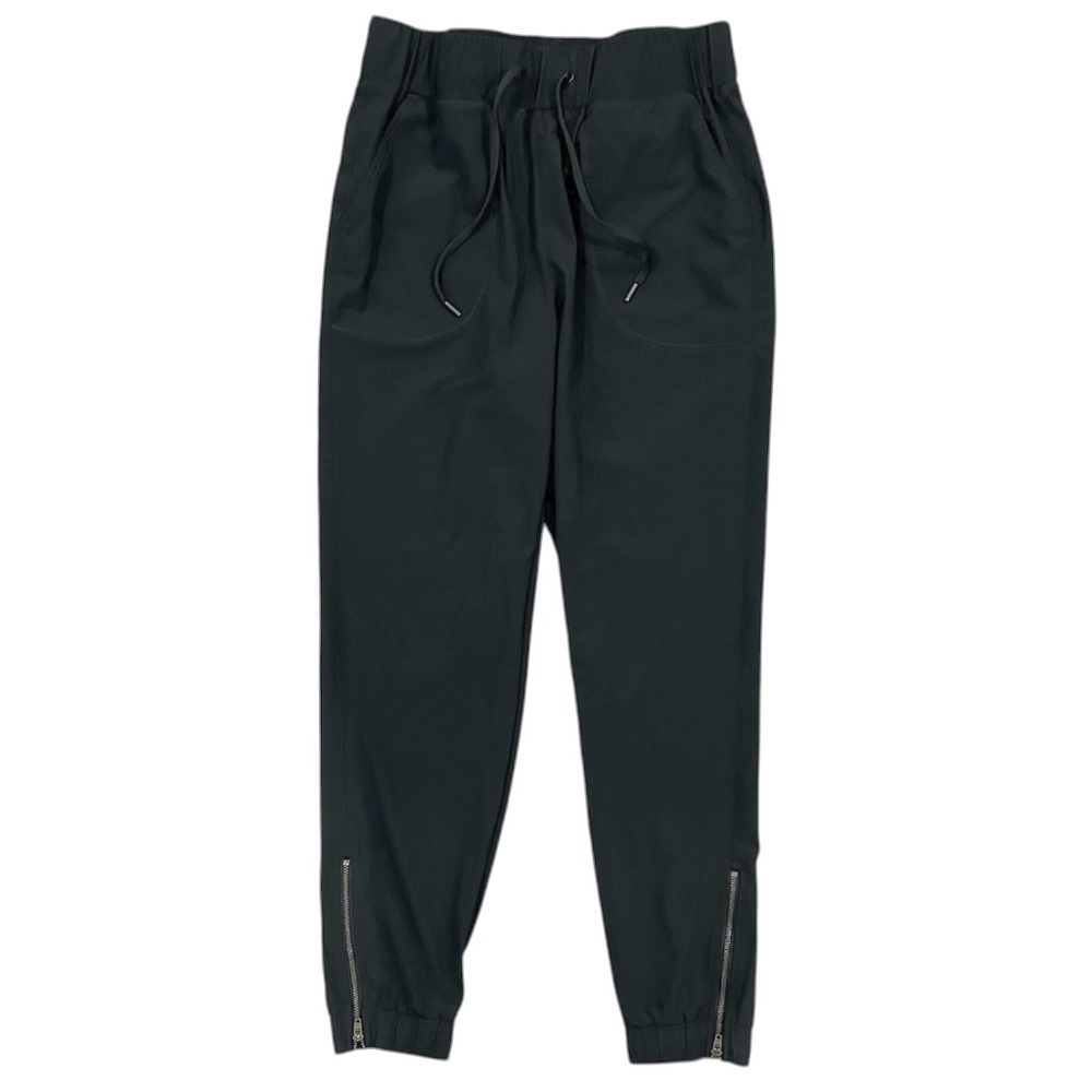 CRZ YOGA Black Lightweight Activewear Joggers w/ Zipper Ankle Size Sz 4/6